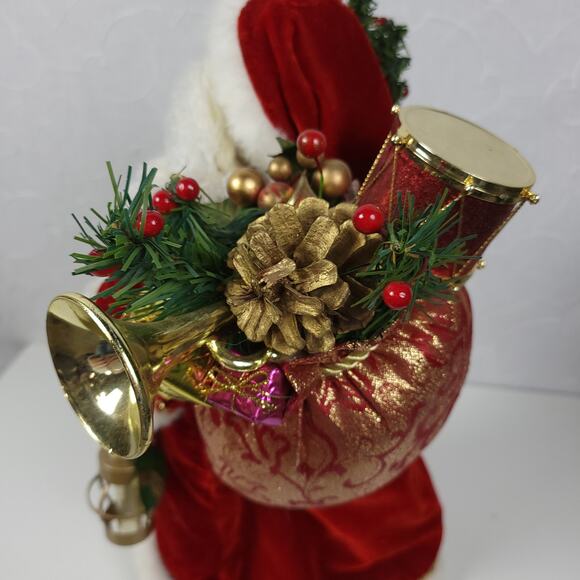 Vintage Old World Santa with Presents on Stand 17" Folk Art Santa Holiday‎ Decor - Picture 5 of 13